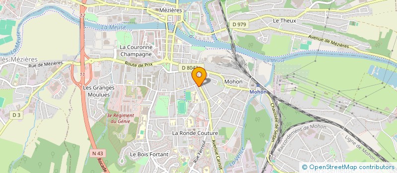 localisation de l'entreprise LES PIERRES DE DIANE  CHARLEVILLE-MEZIERES