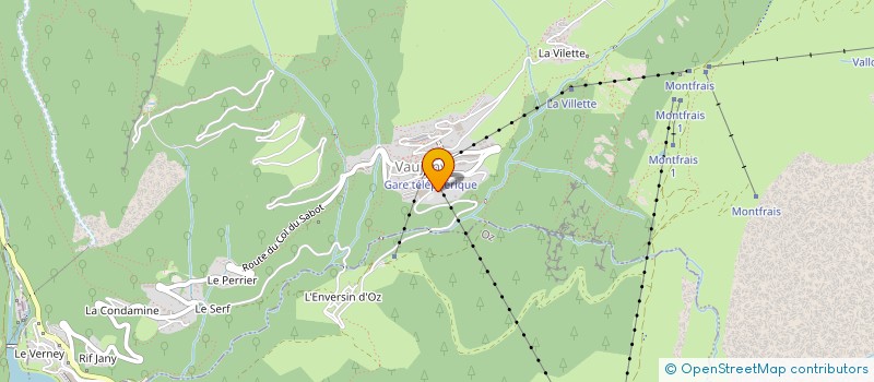 localisation de l'entreprise LES PIERRES DE FEU CURLING VAUJANY CLUB  VAUJANY