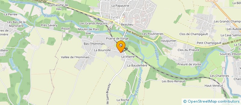 localisation de l'entreprise LES PIERRES DE GUE  ESVRES