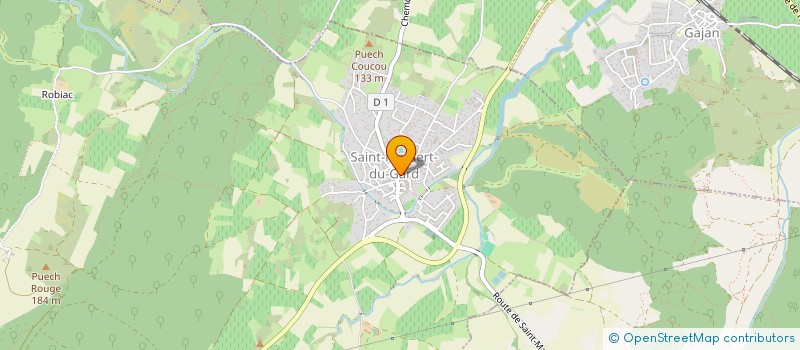 localisation de l'entreprise LES PIERRES DE JADE-KYLIAN ET THAO  SAINT-MAMERT-DU-GARD