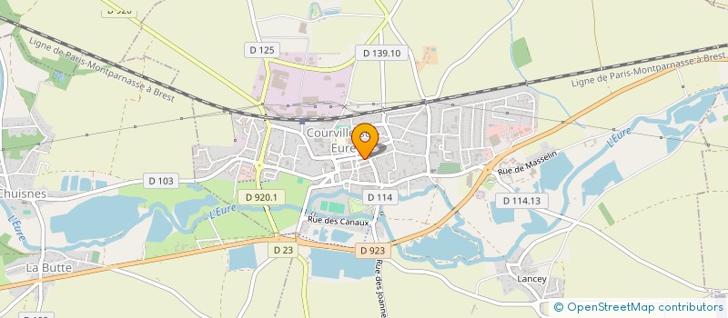 localisation de l'entreprise LES PIERRES DE LUNE à COURVILLE-SUR-EURE