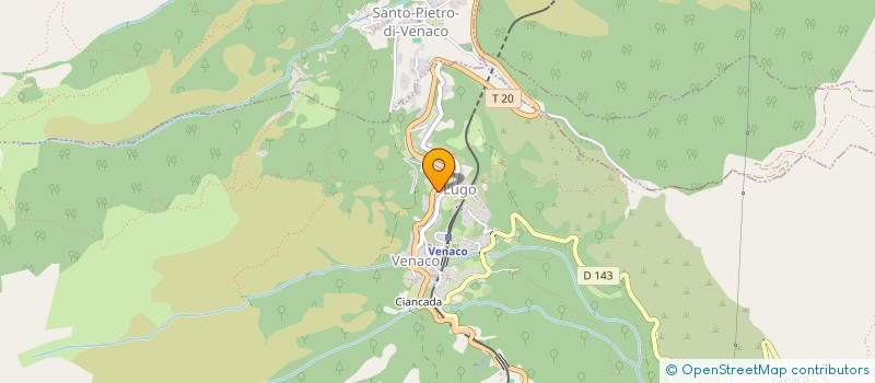 localisation de l'entreprise LES PIERRES DU CENTRE à VENACO