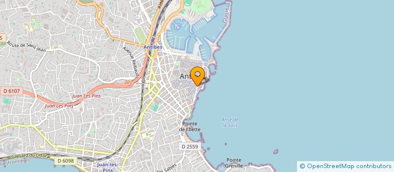 localisation de l'entreprise LES PIERRES DU CHAT à ANTIBES