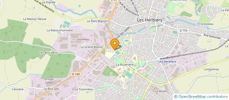 localisation de l'entreprise LES PIERRES FORTES à LES HERBIERS
