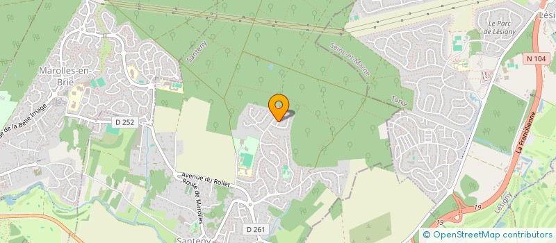 localisation de l'entreprise LES PIERRES JAUMATRES  SANTENY