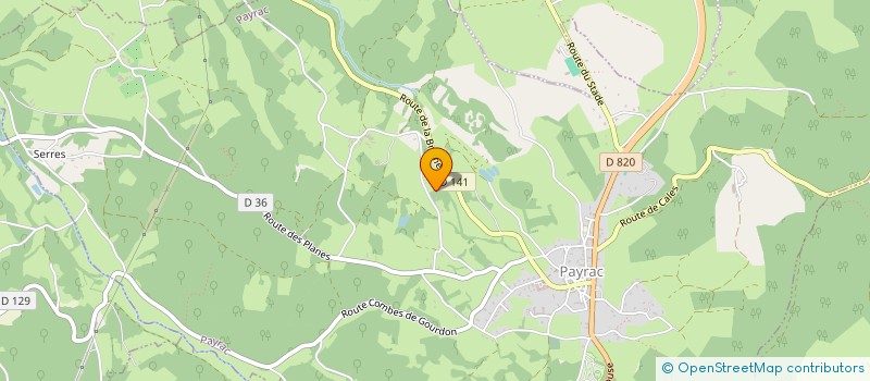 localisation de l'entreprise LES PIERRES LOTOISES  REILHAGUET