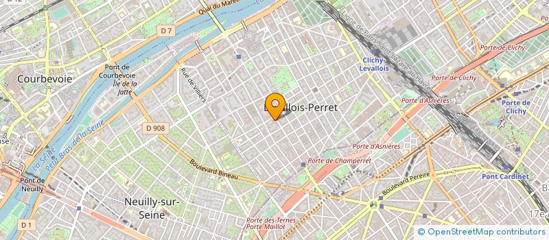 localisation de l'entreprise LES PIERRES NOTARIALES à LEVALLOIS PERRET