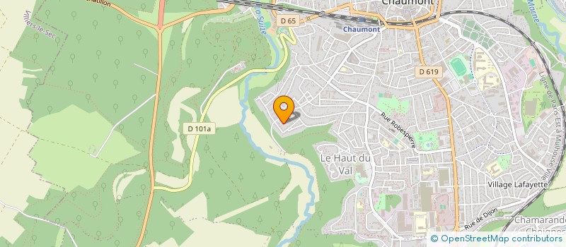 localisation de l'entreprise LES PIERRES POSEES à CHAUMONT