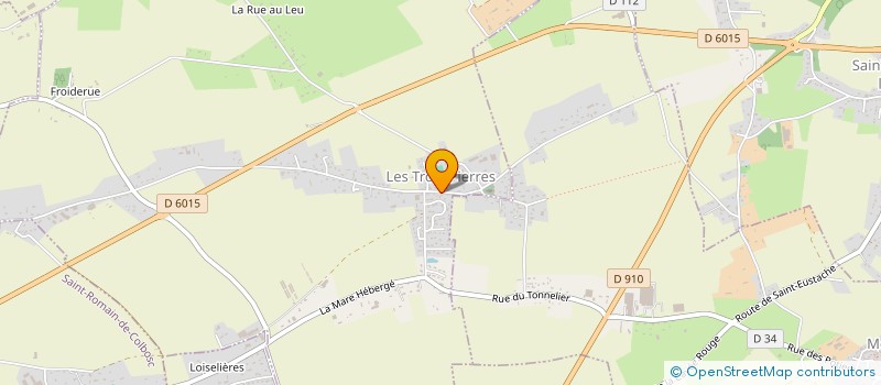 localisation de l'entreprise LES PIERRES QUI ROULENT  LES TROIS-PIERRES