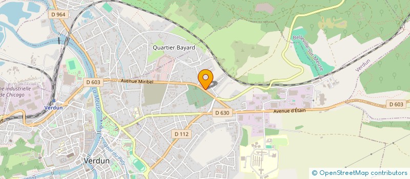 localisation de l'entreprise LES PIERRES REUNIES à VERDUN