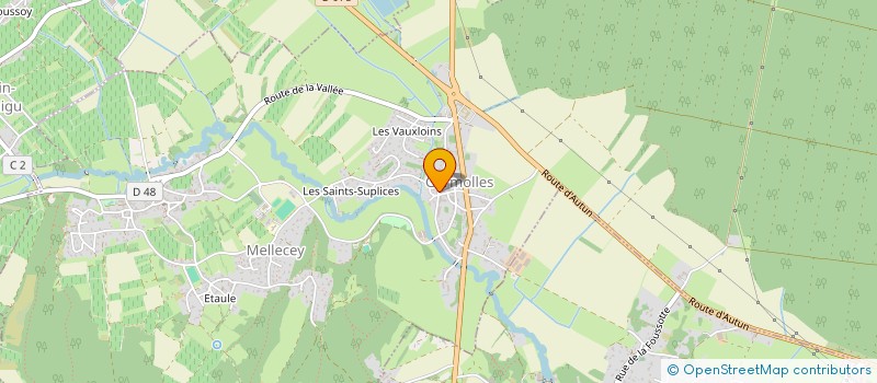 localisation de l'entreprise LES PIERRES ROUGES à GIVRY