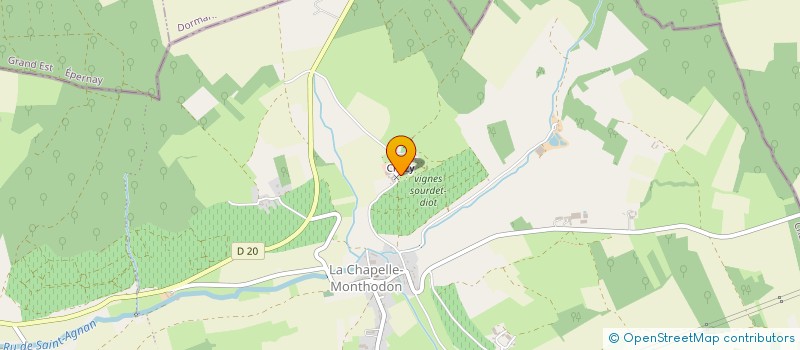 localisation de l'entreprise LES PIERRES RYS  VALLEES EN CHAMPAGNE