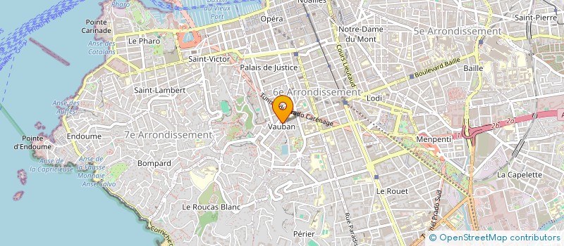 localisation de l'entreprise LES PIERRES SAUVAGES à MARSEILLE
