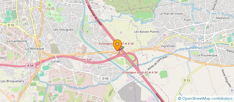 localisation de l'entreprise LES PIERRES SAUVAGES  SALON-DE-PROVENCE