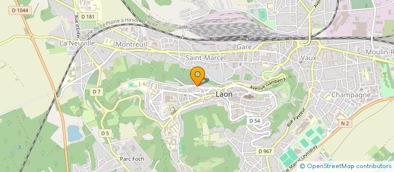 localisation de l'entreprise LES PIERREUX ASSOCIES  LAON