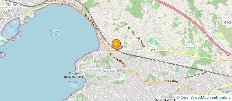 localisation de l'entreprise LES PILAGONS à SANARY-SUR-MER