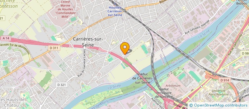 localisation de l'entreprise LES PILIERS DE CARRIERES à CARRIERES-SUR-SEINE