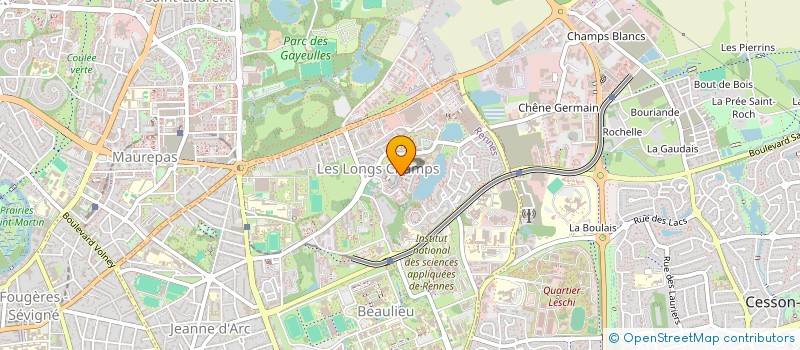 localisation de l'entreprise LES PILIERS DE LA PAIX  RENNES