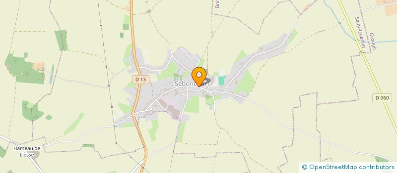 localisation de l'entreprise LES PILIERS DU BAR  SEBONCOURT