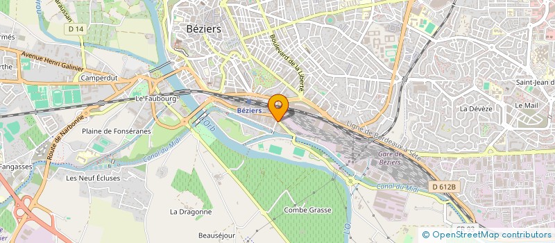 localisation de l'entreprise LES PILIERS DU SUD à BEZIERS