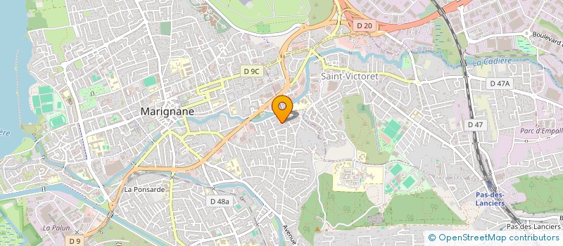 localisation de l'entreprise LES PILOTES DE L'ENTRAIDE à MARIGNANE