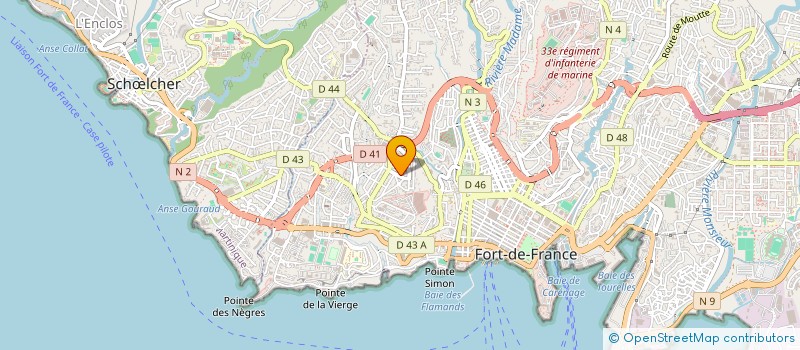 localisation de l'entreprise LES PILOTINES à FORT-DE-FRANCE