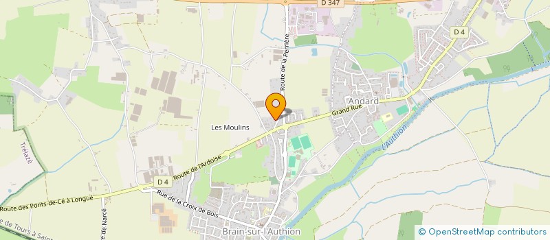 localisation de l'entreprise LES PIN'HAS  LOIRE-AUTHION