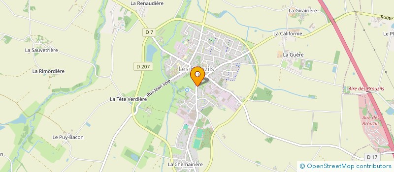 localisation de l'entreprise LES PINCEAUX COSSAIS à LES BROUZILS