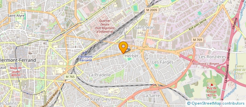 localisation de l'entreprise LES PINCEAUX D'ANATOLE à CLERMONT-FERRAND