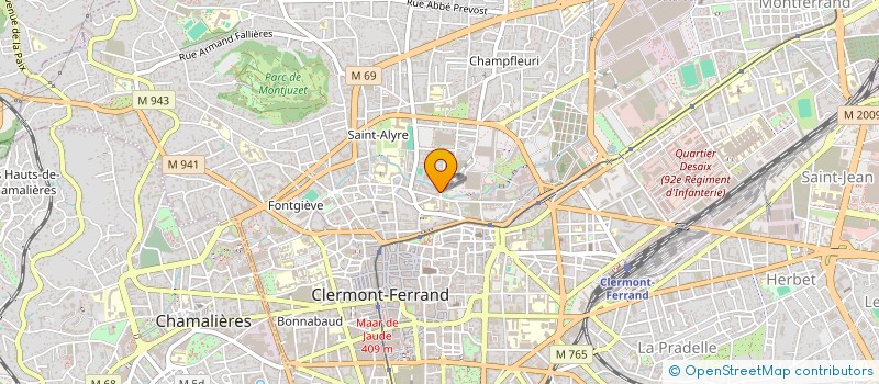 localisation de l'entreprise LES PINCEAUX D'OR  CLERMONT-FERRAND