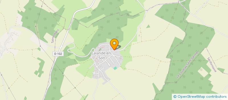 localisation de l'entreprise LES PINCEAUX DE LA LANDE à LALANDE-EN-SON
