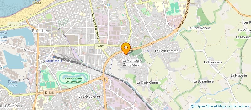 localisation de l'entreprise LES PINCEAUX DE SAINT-MALO  SAINT-MALO