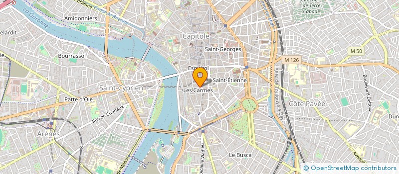 localisation de l'entreprise LES PINCEAUX S'EN MELENT à TOULOUSE