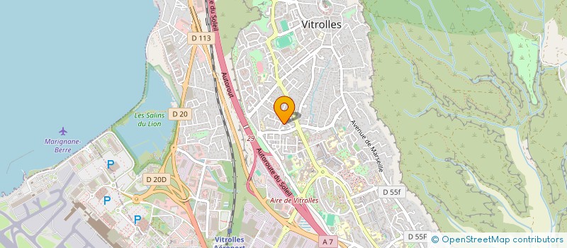 localisation de l'entreprise LES PINCEAUX VITROLLAIS  VITROLLES