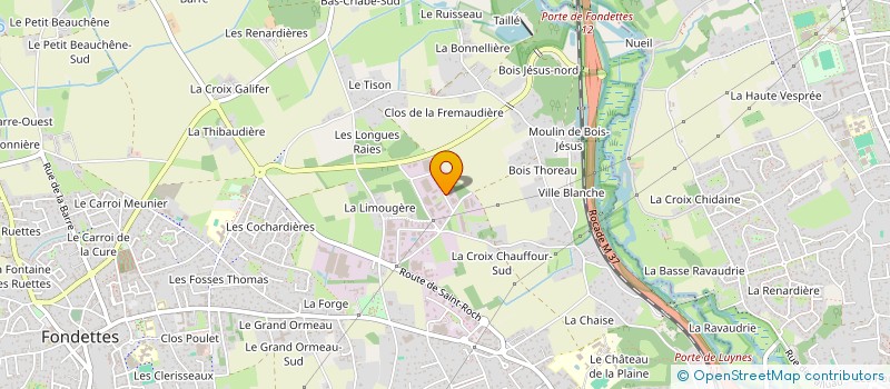 localisation de l'entreprise LES PINCES D'OR à FONDETTES
