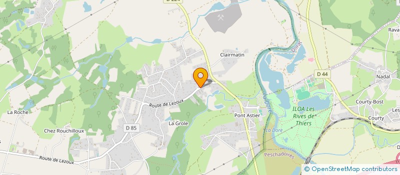 localisation de l'entreprise LES PINEDES 116  ORLEAT