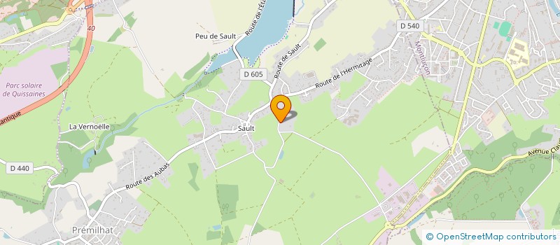 localisation de l'entreprise LES PINEDES à PREMILHAT