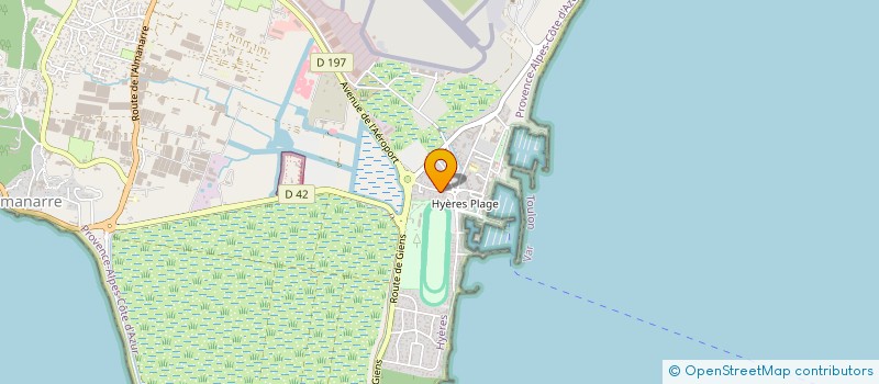 localisation de l'entreprise LES PINEDES DOREES à HYERES