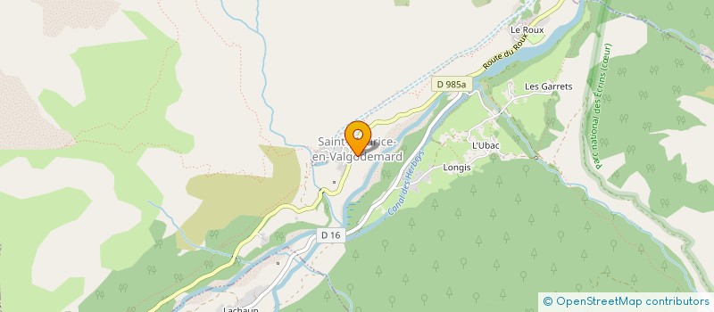 localisation de l'entreprise LES PINGOUINS  SAINT-MAURICE-EN-VALGODEMARD