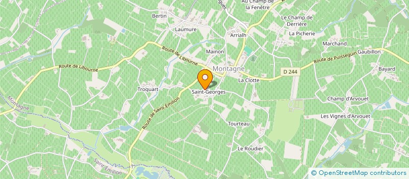 localisation de l'entreprise LES PINIERS DU LOIRAT  MONTAGNE