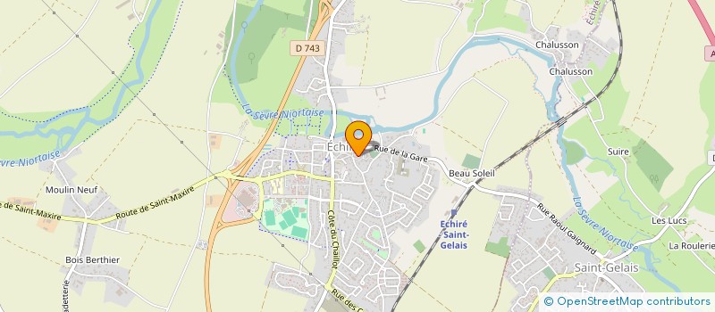 localisation de l'entreprise LES PINPONNERIES  ECHIRE