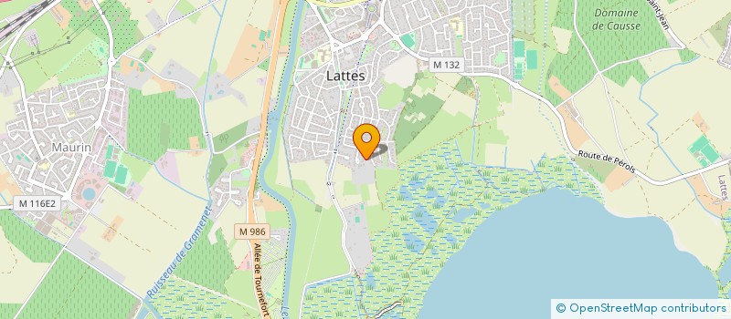 localisation de l'entreprise LES PINS à LATTES