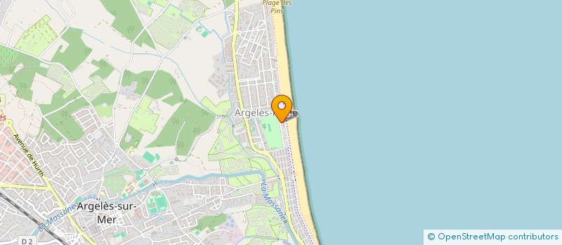 localisation de l'entreprise LES PINS à ARGELES-SUR-MER