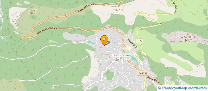 localisation de l'entreprise LES PINS à SAINT-VALLIER-DE-THIEY