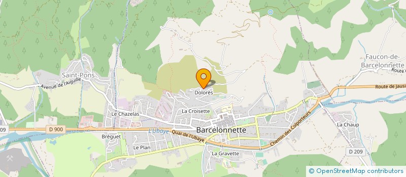 localisation de l'entreprise LES PINS à BARCELONNETTE
