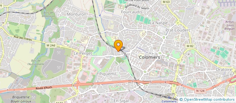localisation de l'entreprise LES PINS à COLOMIERS