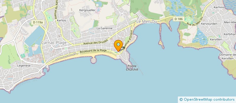 localisation de l'entreprise LES PINS  CARNAC