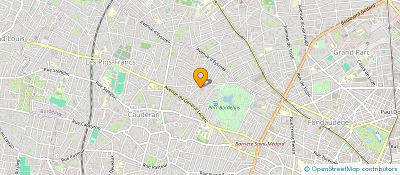 localisation de l'entreprise LES PINS  BORDEAUX