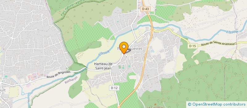 localisation de l'entreprise LES PINS  FORCALQUEIRET