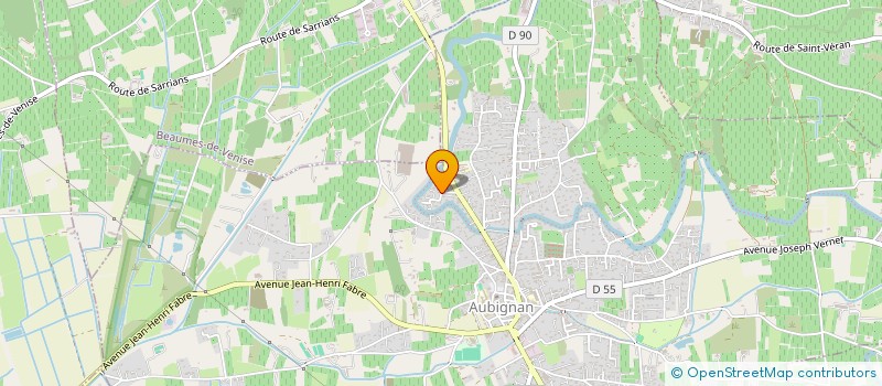 localisation de l'entreprise LES PINS  AUBIGNAN